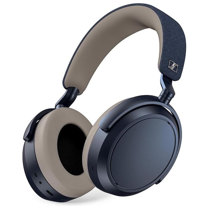 Sennheiser M4AEBT Momentum 4 Cuffie a Padiglione Wireless Bluetooth ANC 60h batteria 4 microfoni colore Denim