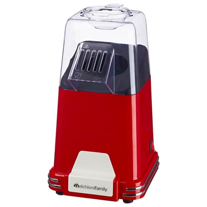 Melchioni 118370001 Mrs. Poppy Macchina per Popcorn Riscaldamento ad Aria 1100 W Capacita' 57 ml colore Rosso