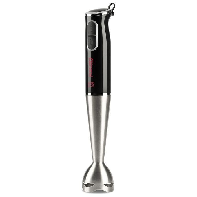 Girmi MX0300 Frullatore ad Immersione 400W 2 Velocita' Fusto Acciaio Inox 19 cm Attacco Rimovibile colore Nero