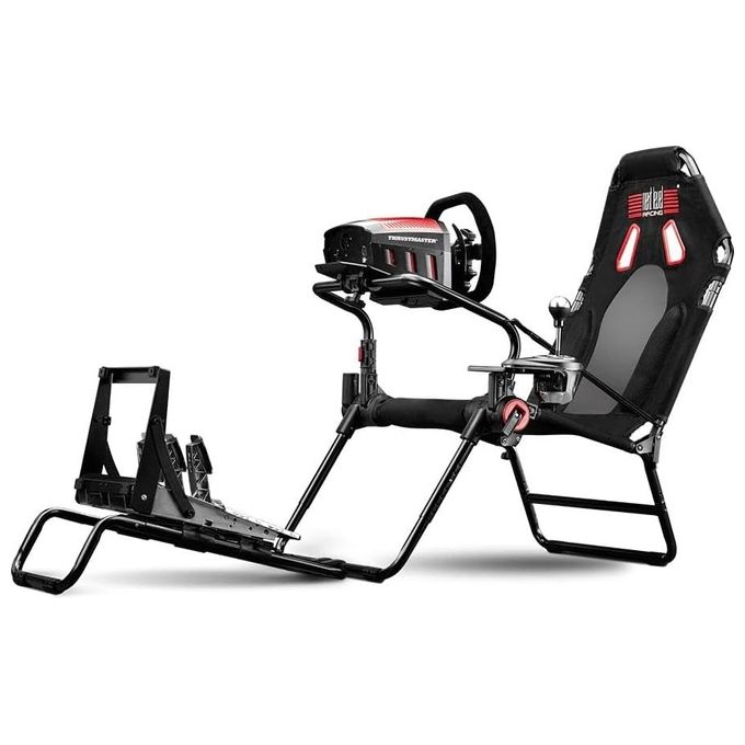 Next Level Racing NLR-S021 GT Lite Racing Cockpit Postazione Guida Pieghevole Compatibile Logitech Thrustmaster Fanatec colore Nero