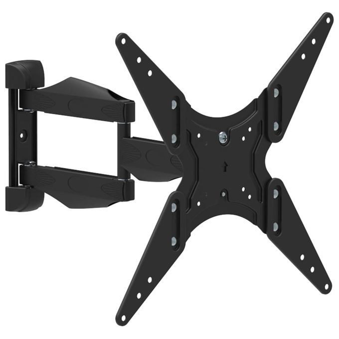 Atlantis P022-E11SBN Geko by Atlantis Supporto TV Parete Orientabile e Allungabile per TV 13'' a 65'' Max 35Kg VESA 75x75 a 400x400 Rotazione 180° Inclinazione ±12° colore Nero