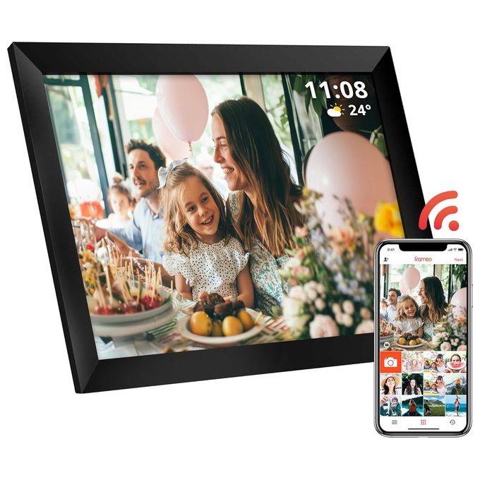 Atlantis P060-DPF10B1-B Cornice Digitale 10'' Touch Screen IPS Wi-Fi Bluetooth 1GB RAM 16GB Slot MicroSD App Frameo colore Nero