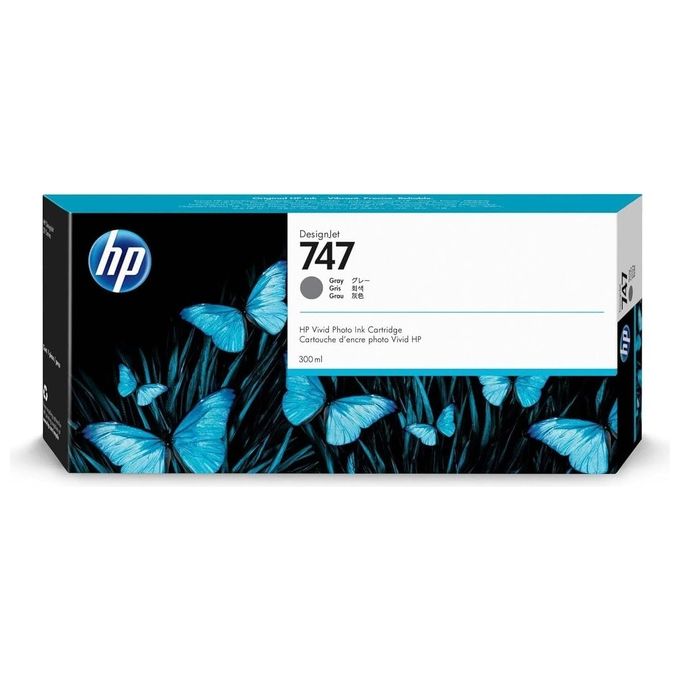 HP P2V86A Cartuccia di inchiostro grigio 747 DesignJet da 300 ml colore Grigio
