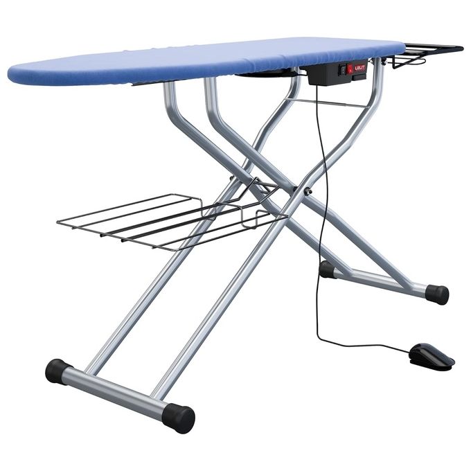 Lelit PA71N Carla Asse da stiro riscaldata aspirante soffiante 124x40 cm 650 W colore Blu Argento