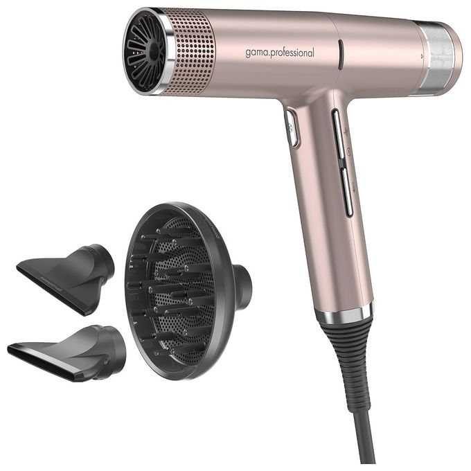 GA.MA GAMPH6060BK iQ1 Perfetto Asciugacapelli 1600W Motore Brushless 110000 rpm Oxy-Active 3 Velocita' 4 Temperature colore Rose Gold