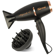 Girmi PH9100 Asciugacapelli 2200 W Brushless Ionico 2 Velocita' 3 Temperature Diffusore e 2 Concentratori inclusi