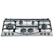 Hotpoint Piano Cottura a Gas 6 Zone Tripla Corona Griglie smaltate intercambiabili 90 cm Acciaio Inox PHN 962 TS-IX-HA