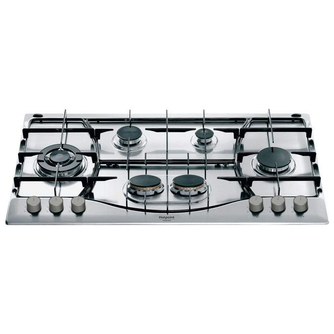 Hotpoint Piano Cottura a Gas 6 Zone Tripla Corona Griglie smaltate intercambiabili 90 cm Acciaio Inox PHN 962 TS-IX-HA