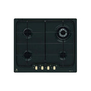 Electrolux PN640RUV Rustico Soft Piano cottura a gas 60 cm 4 fuochi bruciatore tripla corona Wok 4000 W Sicurgas colore Nero Ghisa