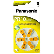 Panasonic PR-10L-6LB Pile per Apparecchi Acustici Zinco Aria 1.4 V 100 mAh 6 Pezzi colore Argento