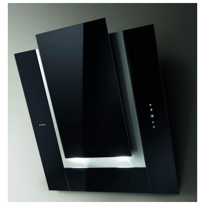 Elica PRF0010404A ICO Cappa a parete 80 cm 801 m³-h Classe A 64 dB Touch colore Nero