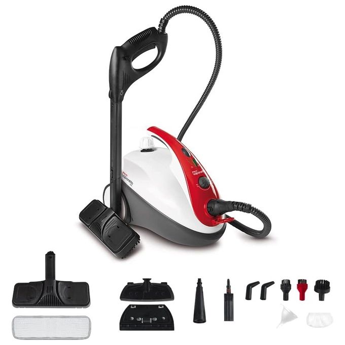 Polti PTEU0268 Vaporetto Smart 30_R Pulitore a Vapore Capacita' 1,6 Litri Potenza 1800 W Bianco-Rosso