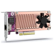 Qnap QM2-2P10G1TB Scheda di Espansione PCIe Gen3 x8 2 Slot M.2 2280 NVMe 1 Porta 10GbE NBASE-T RJ45 colore Argento