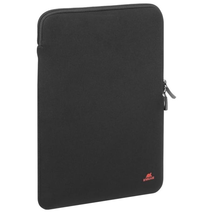 Rivacase Custodia Antishock per Laptop 13.3''-14'' Zip Verticale Nero