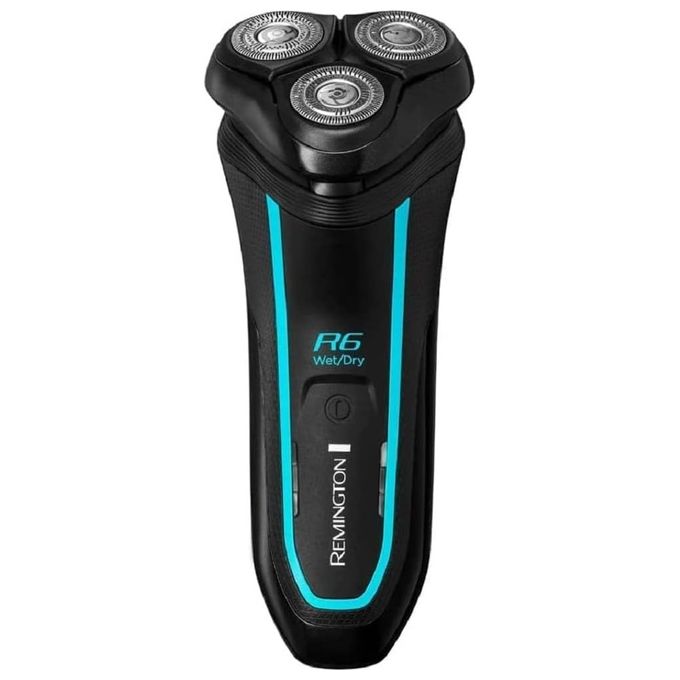 Remington R6000 R6 Style Series Rasoio elettrico uomo secco umido 3 testine autonomia 60 min colore Nero