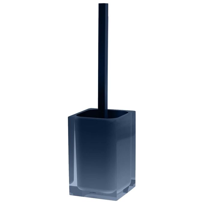 Gedy RA336500300 Rainbow Porta Scopino WC in Resina Blu Petrolio colore Blu Petrolio