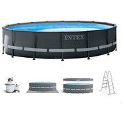 Intex Piscina Fuori Terra Ultra XTR Frame Ø 488 cm Set Completo con Pompa di Filtrazione Inclusa
