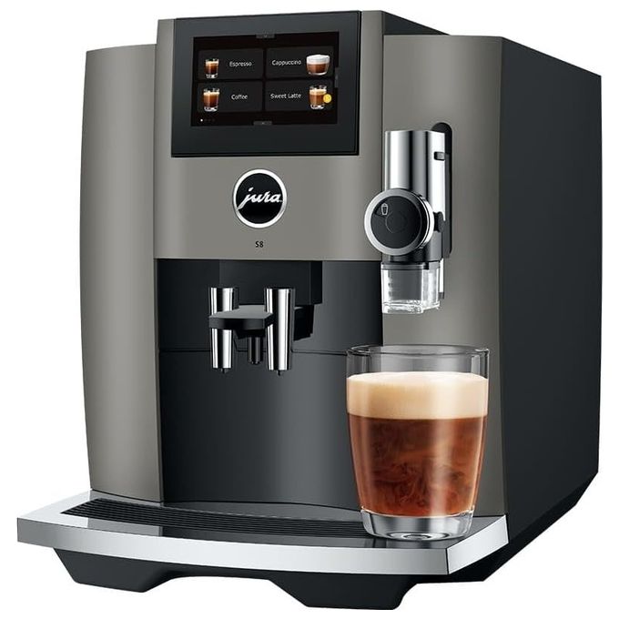 JURA 15480 S8 Macchina da caffe' Automatica 1,9 L 15 bar 1450 W Touchscreen 4,3'' Wi-Fi Sweet Foam colore Dark Inox