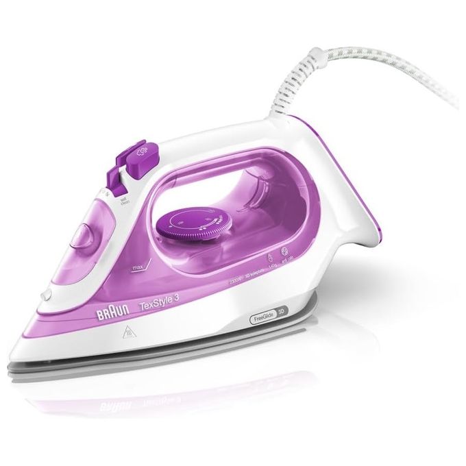 Braun SI3030PU Ferro da Stiro a Vapore 270 ml 2300W 45 g-min Colpo di Vapore 140g SuperCeramic