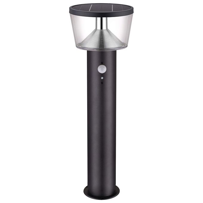 Velamp SL344 Lampada da terra solare LED 600 lumen con sensore di movimento colore Nero