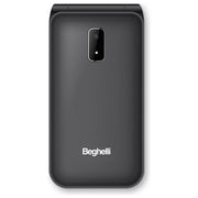 Beghelli SLV40 4G Salvalavita Phone Cellulare Senior a Conchiglia Flip 2.8'' Tasto SOS Vivavoce Radio FM colore Nero