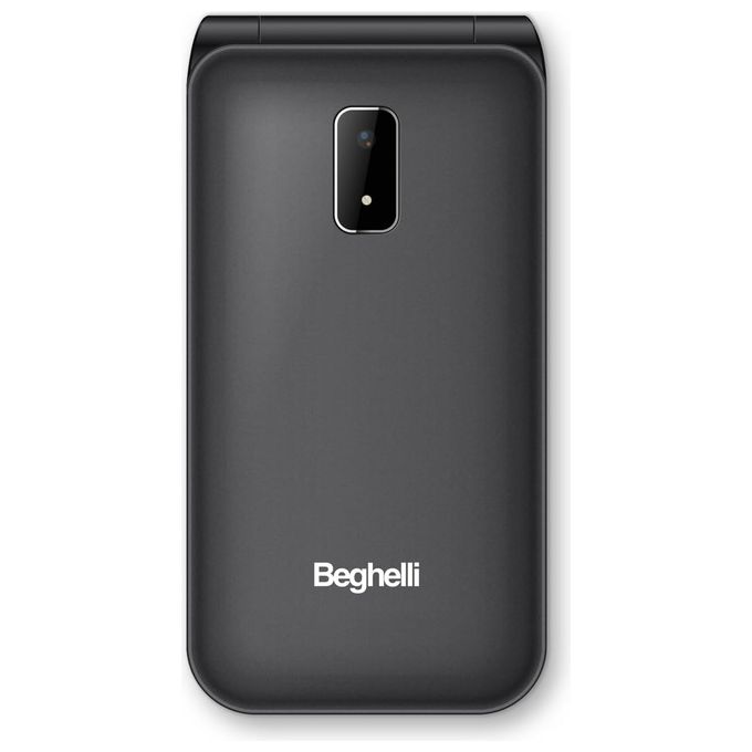 Beghelli SLV40 4G Salvalavita Phone Cellulare Senior a Conchiglia Flip 2.8'' Tasto SOS Vivavoce Radio FM colore Nero