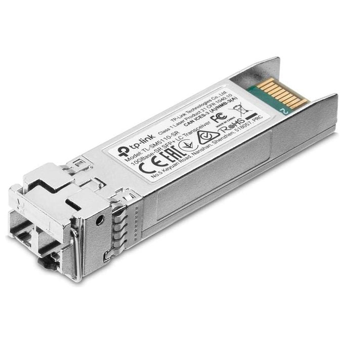 TP-Link SM6110-SR Modulo Transceiver SFP28 25G 10G Base-SR Fibra Multimodale 850 nm LC Duplex DDM Hot-Swappable compatibile SFP+ SFP28 MSA colore Nero