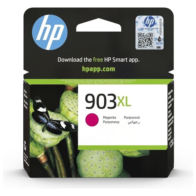 HP T6M07AE 903XL Cartuccia Originale Getto di Inchiostro Alta Capacita' 825 Pagine OfficeJet 6950 Pro 6960 6970 colore Magenta