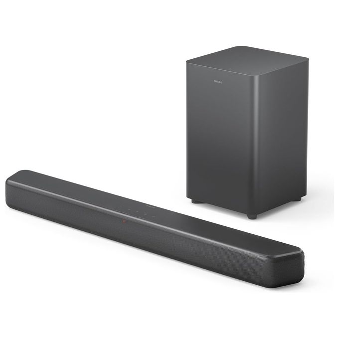 Philips TAB5309-10 Soundbar 2.1 con Subwoofer Wireless 240W Dolby Digital Plus DTS Virtual:X HDMI ARC Bluetooth 5.3 colore Grigio
