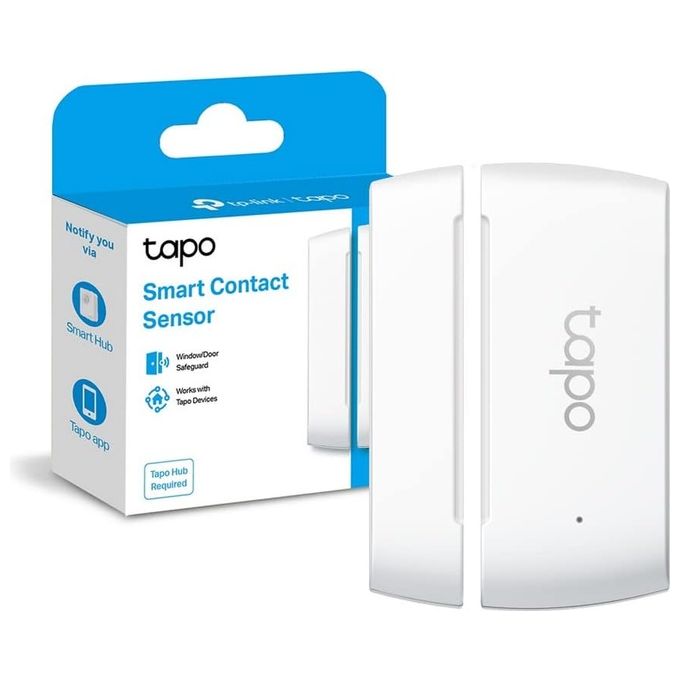 TP-Link Tapo T110 Sensore di Contatto Intelligente per Domotica Avvisi di Intrusi e Risparmio Energetico con Batteria Caricata