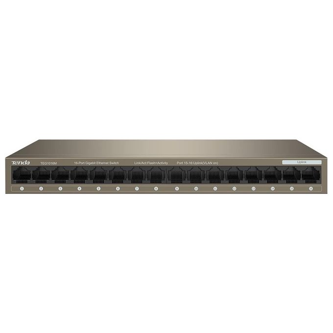 Tenda TEG1016M Switch Non Gestito 16 Porte Gigabit Ethernet 10 100 1000 Mbps 32 Gbps Rack