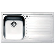 Apell VE861IRBC Serie Venezia Lavello Acciaio Spazzolato da Incasso Gocciolatoio a Destra 1 vasca 86x50cm