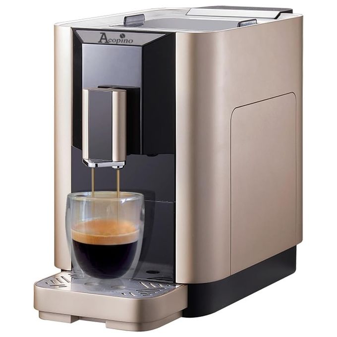 Acopino ACOVENC Venezia Macchina da caffe' Automatica 1,8 L 19 bar 1250 - 1450 W Funzione Doppia Tazza colore Champagner