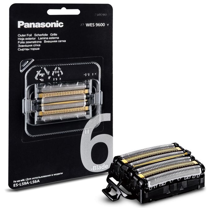 Panasonic WES9600Y1361 Lamina di Ricambio per Rasoio Elettrico 6 Lame Acciaio Inox Compatibile ES-LS9A ES-LS6A