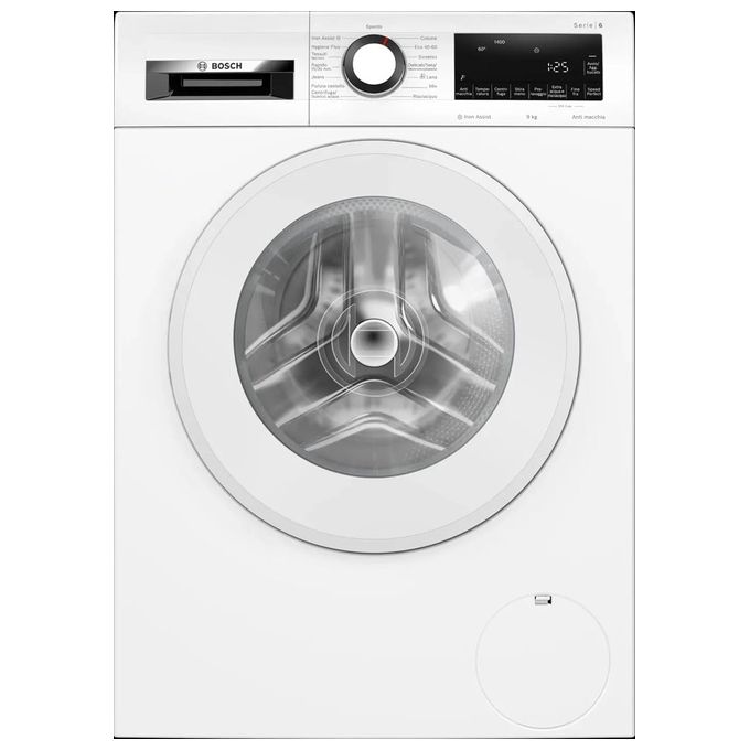 Ragionato per 1m 39sBosch WGG244Z6IT Serie 6 - Lavatrice a carica frontale da libera installazione 9 kg, 1400 rpm, Classe A, Iron Assist, ActiveWater Plus, SpeedPerfect, (84,5x59,8x58,8 cm), Bianco