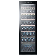 Haier WS171GA Wine Bank 60 Serie 3 Cantinetta Vino 166 bottiglie 1 zona 5-20 °C 7 ripiani legno 42 dB Display LED (185x60x64 cm) colore Nero