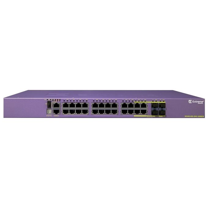 Extreme Networks X440-G2-24 - Switch Managed 24 Porte Gigabit 10-100-1000 4 SFP Combo 4 Slot SFP+ Upgradabili 10 GbE Alimentazione AC ExtremeXOS Edge License