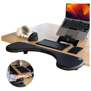 R Go Tools RGOARMC Reposabrazos Ergonómico Regolabile con Schiuma Morbida e Fissaggio con Morsetto colore Nero