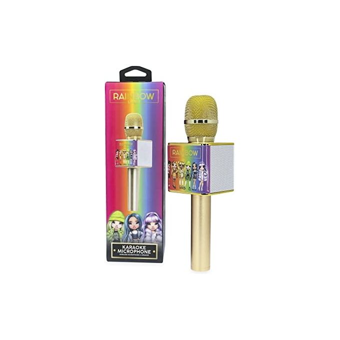 Oceania Trading RH0929 Rainbow High Microfono Karaoke Wireless Bluetooth 5.0 4 in 1 6W 1800 mAh colore Multi Colore