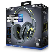 NACON RIG600PROHSACID RIG 600 PRO HS Auricolare Gaming Con cavo e senza cavo Bluetooth 5.1 USB tipo-C Nero Bianco Giallo colore Acid Camo
