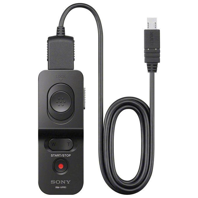 Sony SON2461 Telecomando Cablato con Funzioni di Zoom e Blocco Otturatore Lunghezza Cavo 0,80 m colore Nero