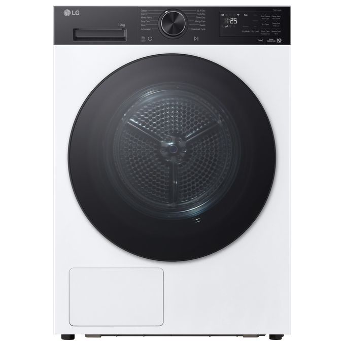 LG RNX5009TKB Serie X5 Asciugatrice Carica frontale 9 Kg Classe B Dual Inverter Pompa di Calore (60x60x85 cm) colore Bianco