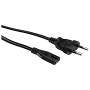 Value 19992092 Cavo di Alimentazione Spina Euro CEE 7-16 Connettore IEC320 C7 2 Poli 2,5A 250V 3m colore Nero