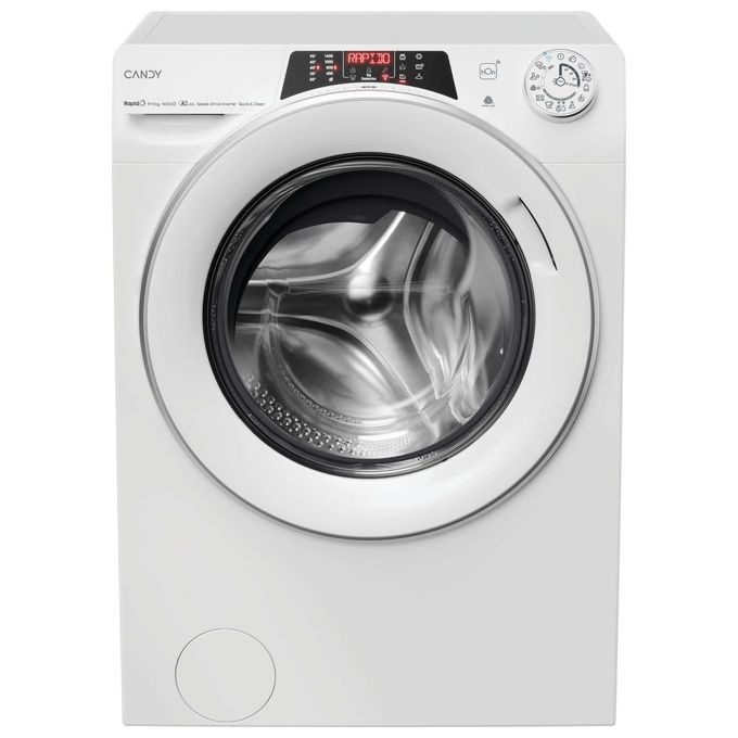 Candy ROW4956DWMS9-S RapidO Lavasciuga 9-5 Kg 1400 rpm Classe C Inverter Wi-Fi Vapore (85x60x53 cm) colore Bianco