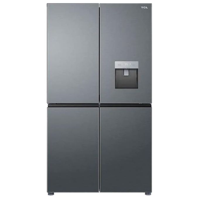 TCL RP466CXF0 Frigorifero 4 Porte 466 L 186 cm Classe F No Frost Inverter Total No Frost 40 dB colore Inox