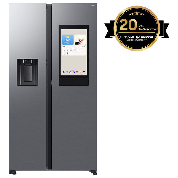 Samsung RS90F66BETEF Series 9 Frigorifero Americano Side by Side 614 L 178 cm Classe E 34 dB No Frost Wi-Fi Family Hub colore Acciaio Inox