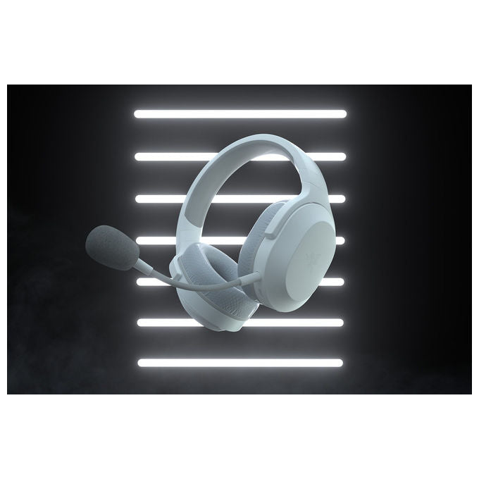 Razer RZ04-04430200-R3M1 Barracuda X Cuffia Wireless Multipiattaforma per PC PlayStation Switch Android Autonomia 20 Ore TriForce 40mm Microfono Rimovibile colore Bianco