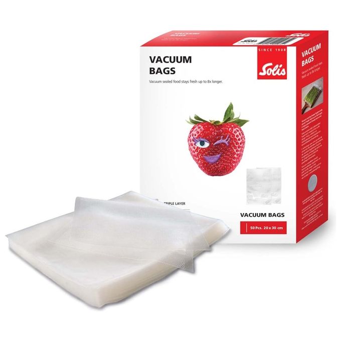 Solis Vac Bags 20x30cm 50 Sacchetti per Sottovuoto