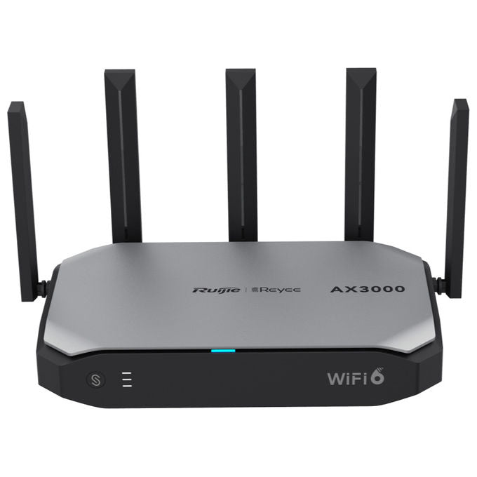 Ruijie Networks RG-EG105GW-X Router Wireless Gigabit Ethernet Dual-band Wi-Fi 6 AX3000 5 porte LAN RJ45 2.4 GHz 5 GHz USB colore Nero Grigio