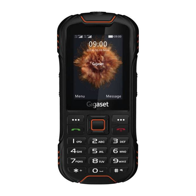Gigaset S30853-H1250-R101 GLX8 Plus Telefono Cellulare Rugged 4G Dual SIM 2.4'' 2500 mAh Bluetooth 5.1 IP68 colore Nero